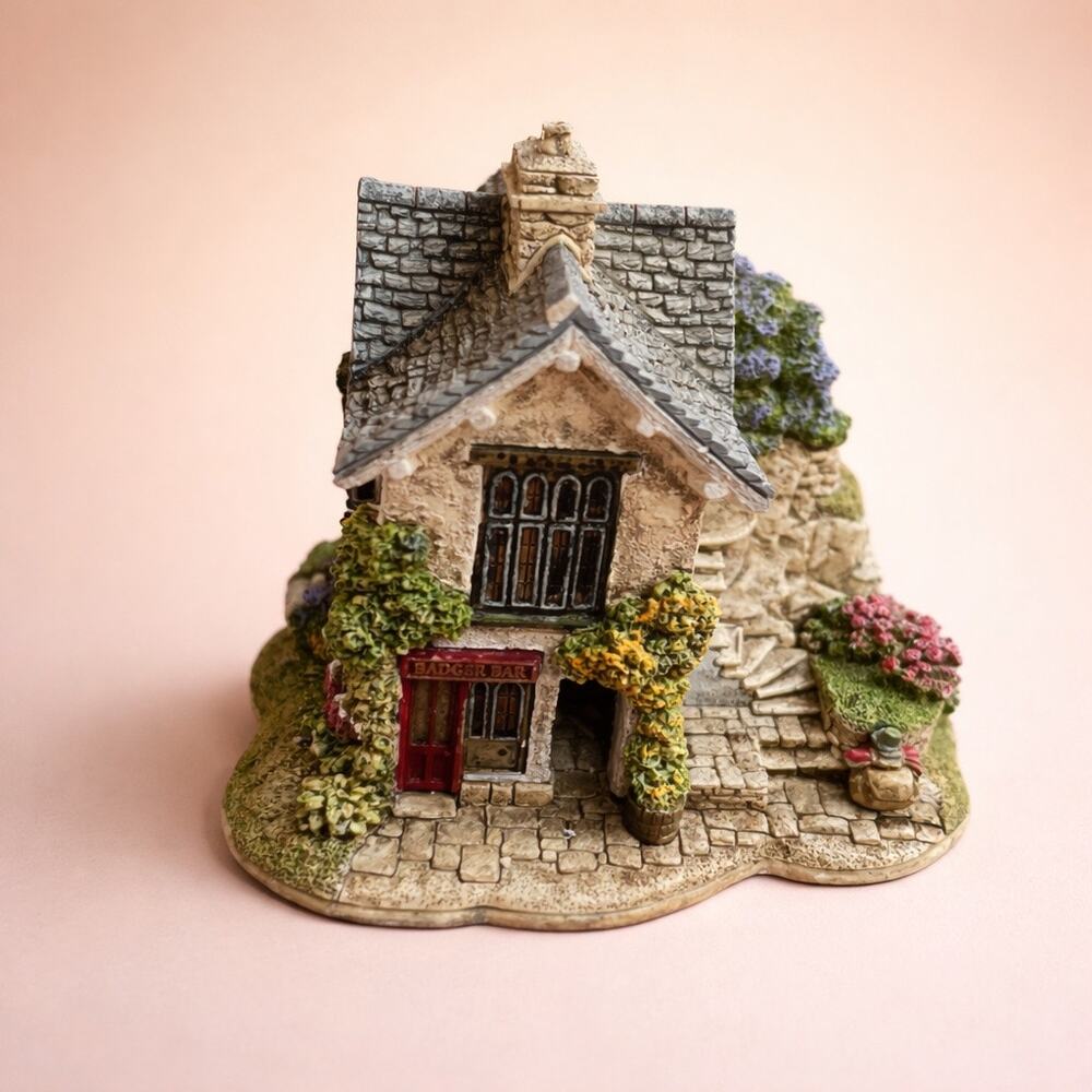 Vtg Lilliput Lane Badger Bar 2008 Anniversary Cottage No Box Handmade England